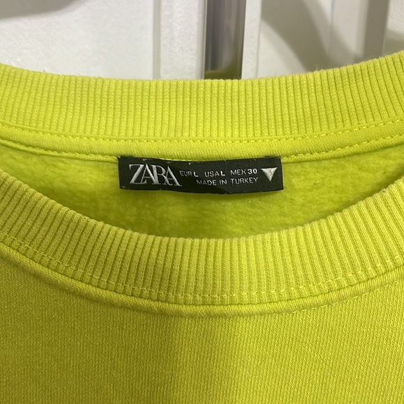 Zara Sweatshirt Crew Neck Size Large - Picture 4 of 4